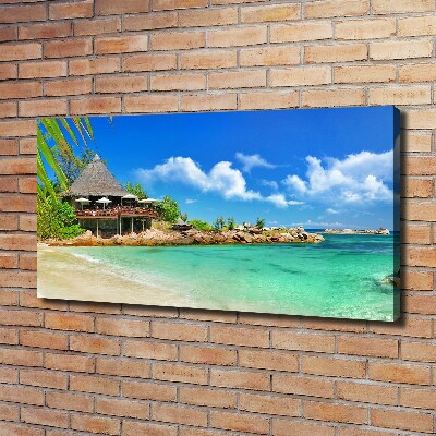 Quadro stampa su tela Spiaggia delle Seychelles