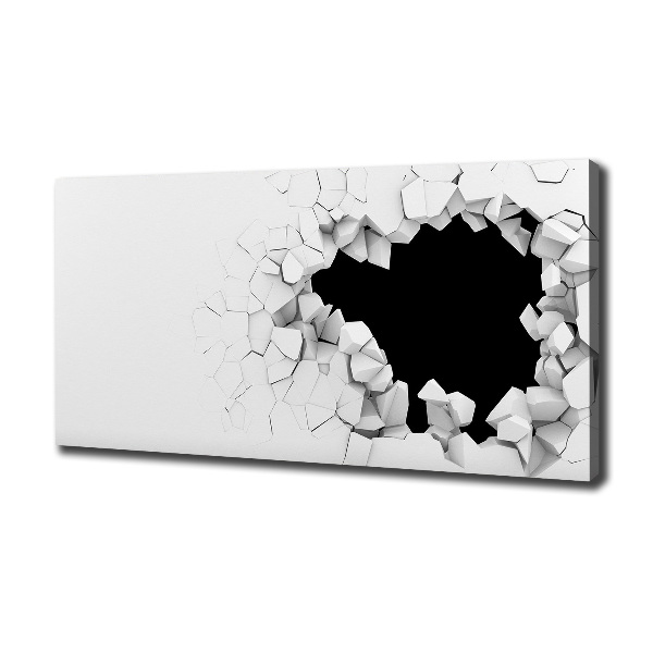 Foto quadro su tela Buchi nel muro