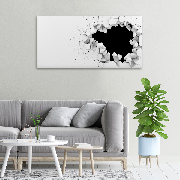 Foto quadro su tela Buchi nel muro