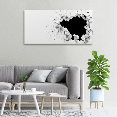 Foto quadro su tela Buchi nel muro