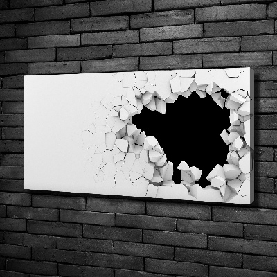 Foto quadro su tela Buchi nel muro