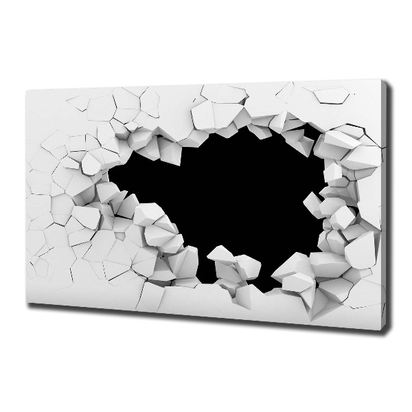 Foto quadro su tela Buchi nel muro