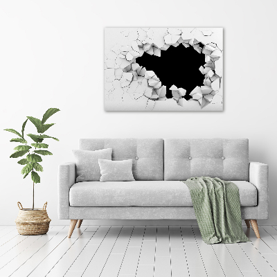 Foto quadro su tela Buchi nel muro