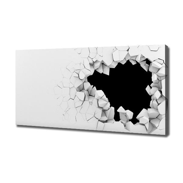 Foto quadro su tela Buchi nel muro