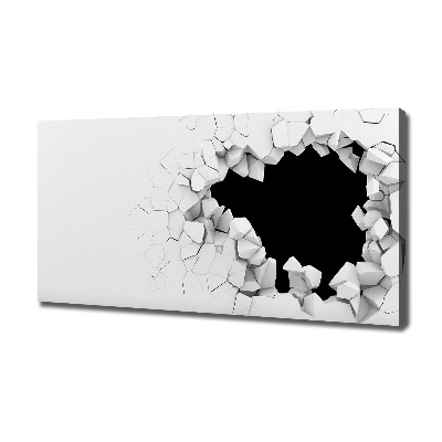 Foto quadro su tela Buchi nel muro