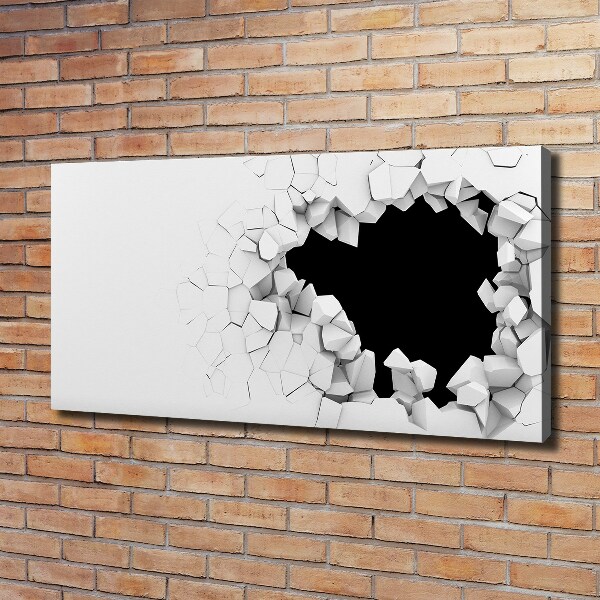 Foto quadro su tela Buchi nel muro