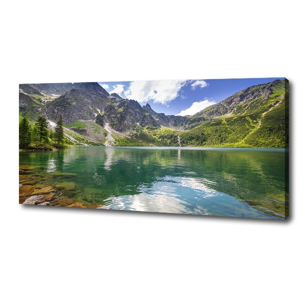 Quadro su tela L'occhio del mare dei Monti Tatra