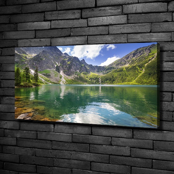 Quadro su tela L'occhio del mare dei Monti Tatra