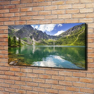 Quadro su tela L'occhio del mare dei Monti Tatra