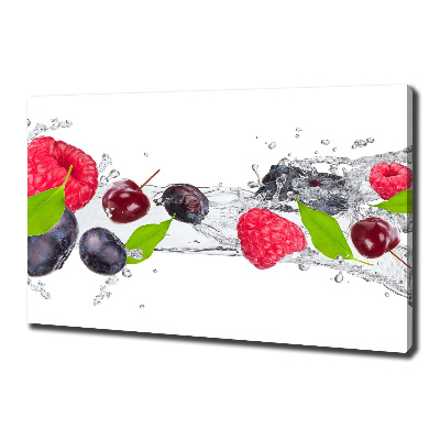 Quadro su tela Frutta e acqua