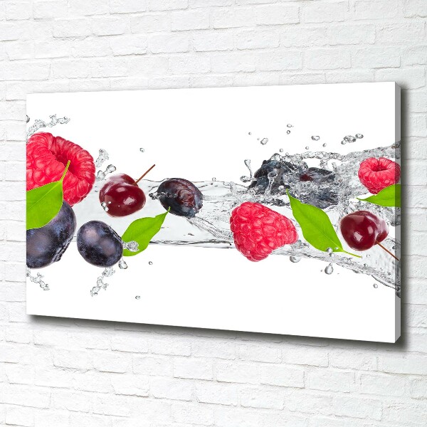 Quadro su tela Frutta e acqua