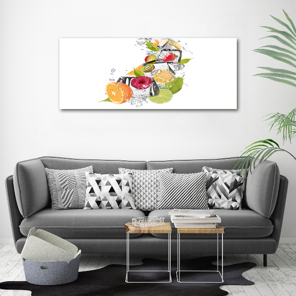 Foto quadro su tela Frutta con ghiaccio