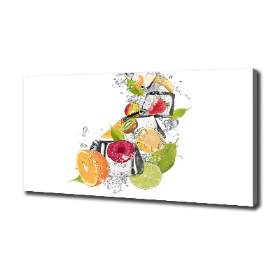 Foto quadro su tela Frutta con ghiaccio