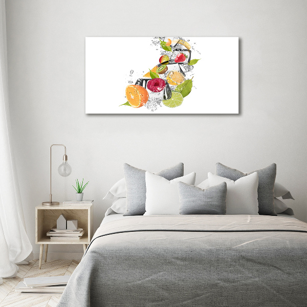 Foto quadro su tela Frutta con ghiaccio