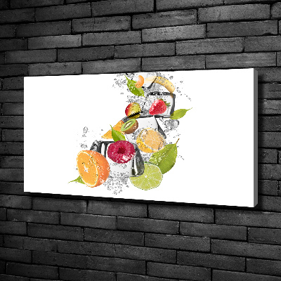 Foto quadro su tela Frutta con ghiaccio