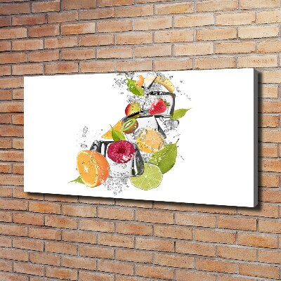 Foto quadro su tela Frutta con ghiaccio