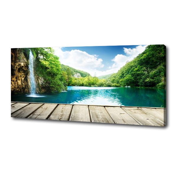 Foto quadro su tela Cascata nella foresta