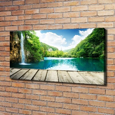 Foto quadro su tela Cascata nella foresta