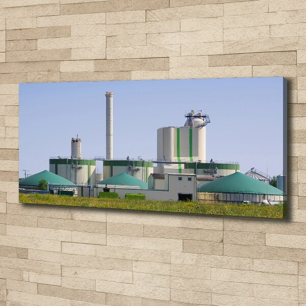 Foto quadro su tela Impianto a biogas