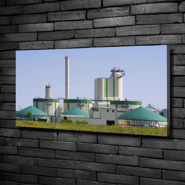 Foto quadro su tela Impianto a biogas