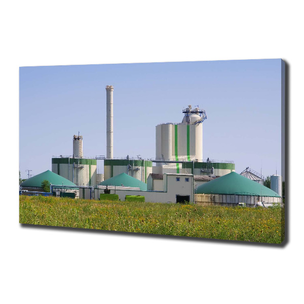 Foto quadro su tela Impianto a biogas