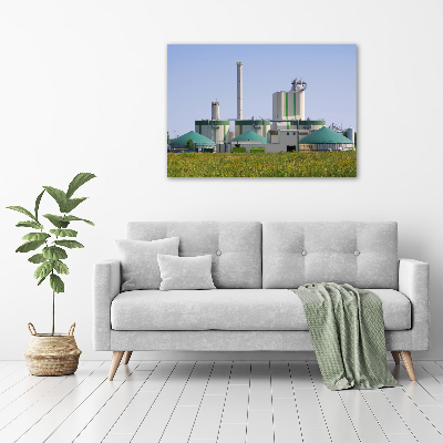 Foto quadro su tela Impianto a biogas