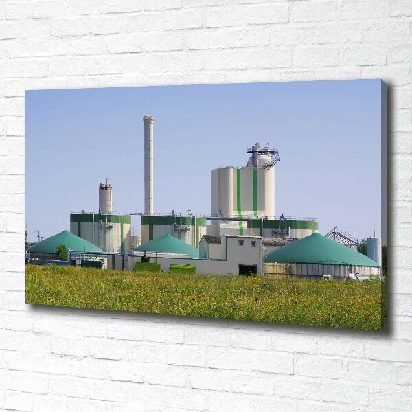 Foto quadro su tela Impianto a biogas