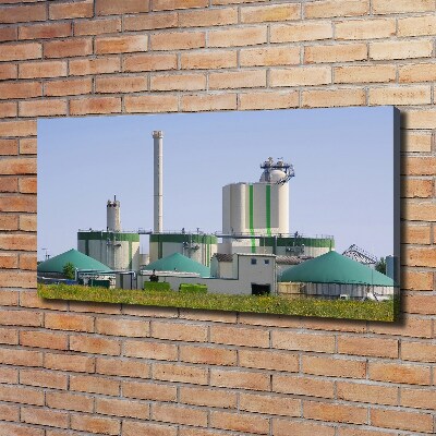 Foto quadro su tela Impianto a biogas