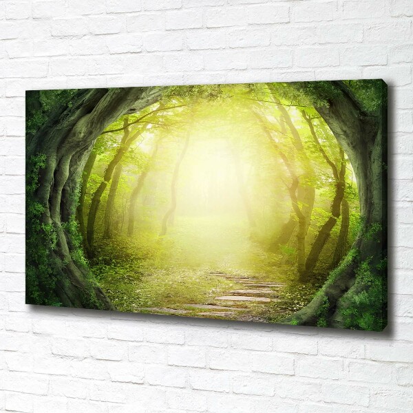Foto quadro su tela Tunnel tra gli alberi