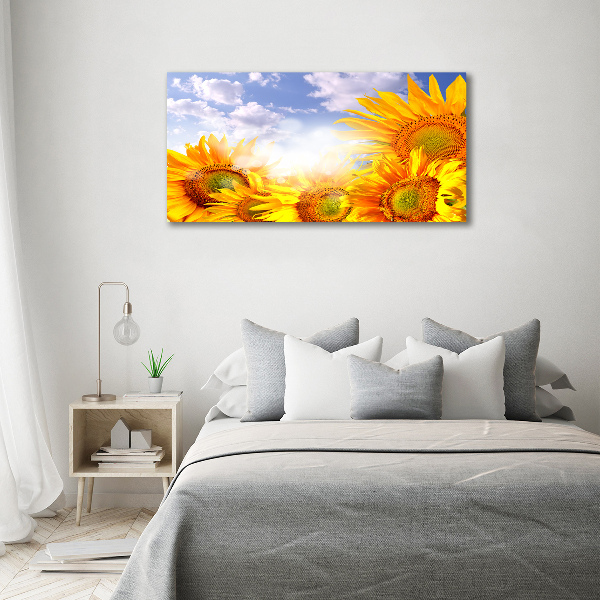 Quadro stampa su tela Girasoli