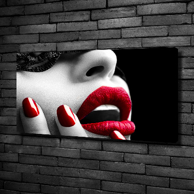 Quadro stampa su tela Maschera di pizzo