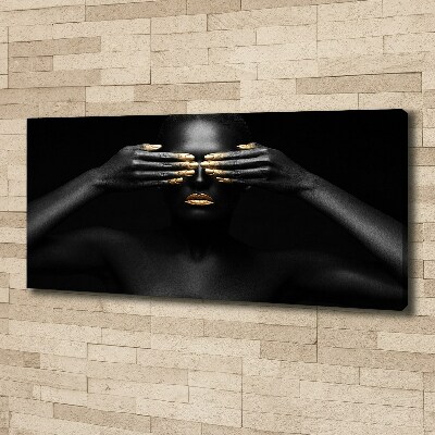 Quadro stampa su tela Donna in nero