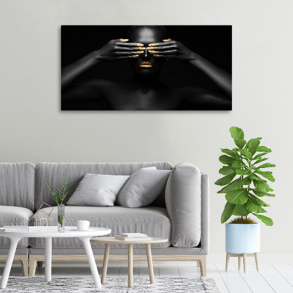 Quadro stampa su tela Donna in nero