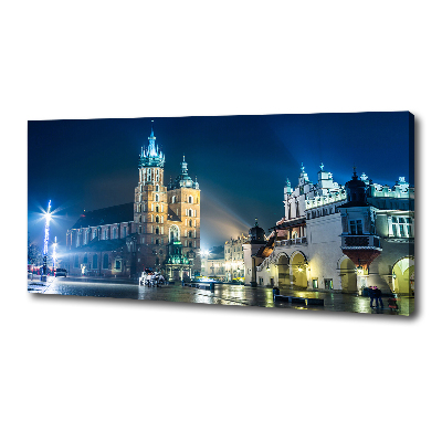 Foto quadro su tela Cracovia di notte