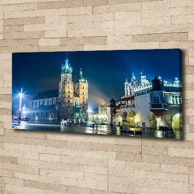 Foto quadro su tela Cracovia di notte