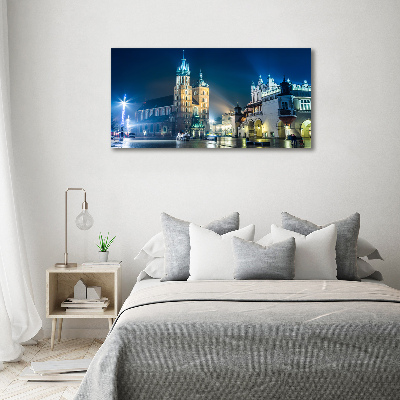 Foto quadro su tela Cracovia di notte