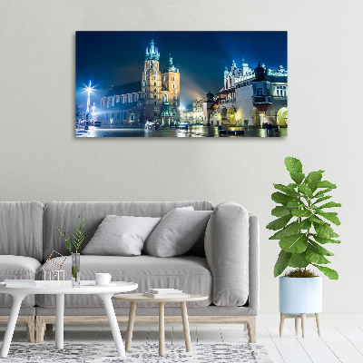 Foto quadro su tela Cracovia di notte