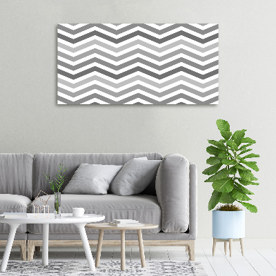 Foto quadro su tela Zigzag grigi