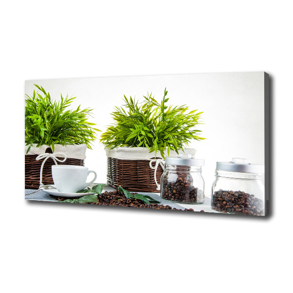 Foto quadro su tela Tema della caffetteria