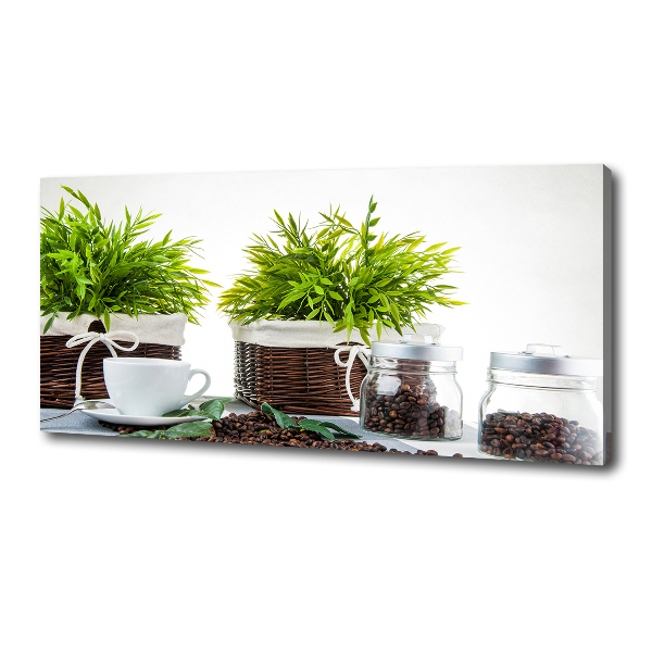 Foto quadro su tela Tema della caffetteria