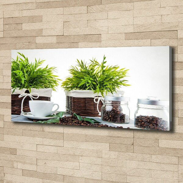 Foto quadro su tela Tema della caffetteria