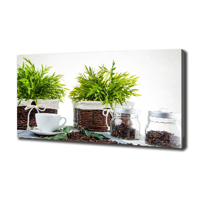 Foto quadro su tela Tema della caffetteria