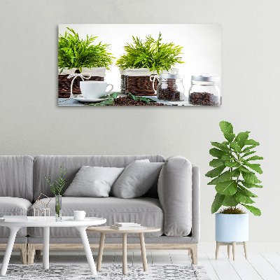 Foto quadro su tela Tema della caffetteria