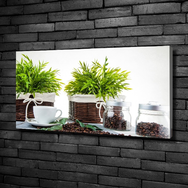 Foto quadro su tela Tema della caffetteria