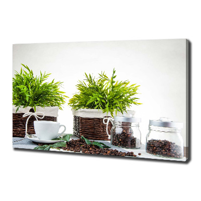 Foto quadro su tela Tema della caffetteria