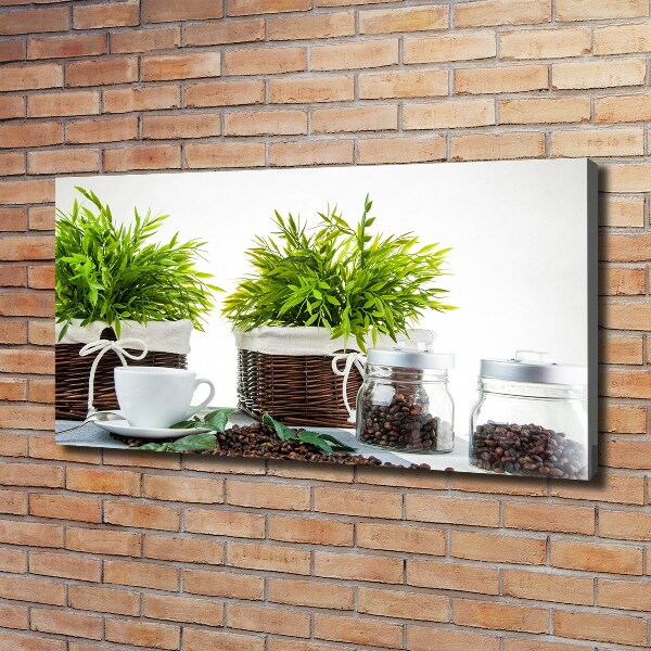 Foto quadro su tela Tema della caffetteria