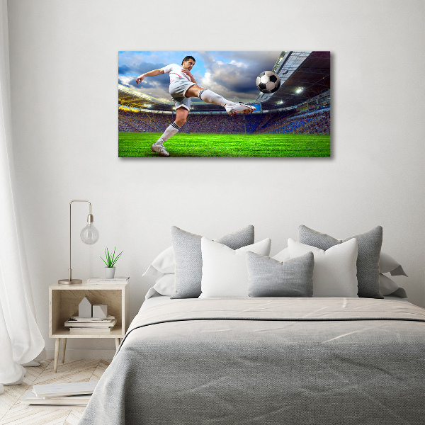 Quadro su tela Un calciatore allo stadio