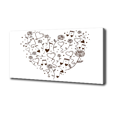 Quadro su tela Cuore