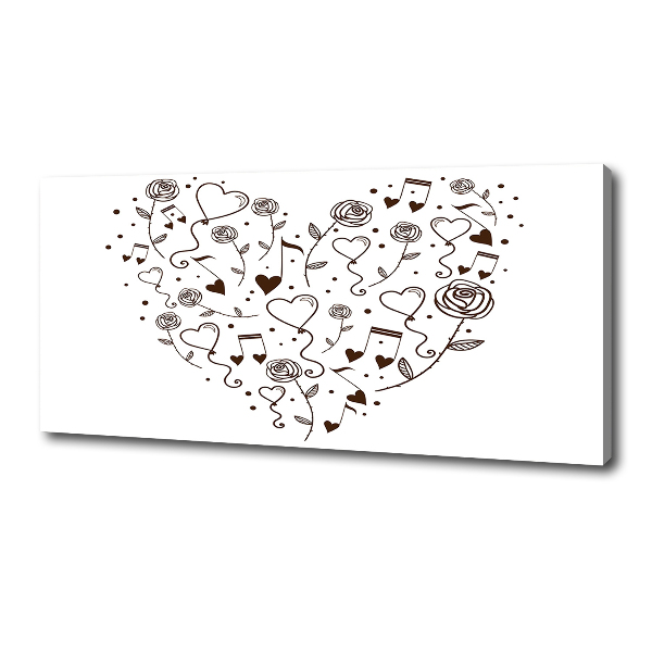 Quadro su tela Cuore