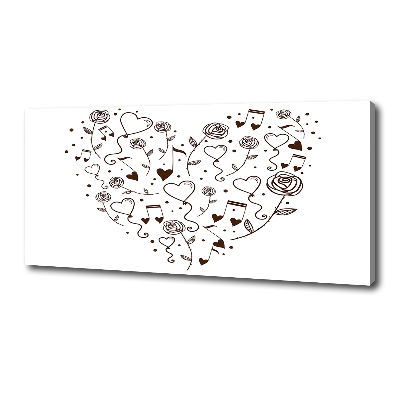 Quadro su tela Cuore